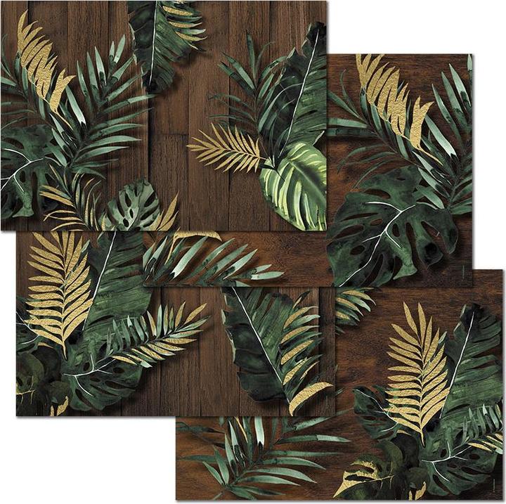 Produktbild Trendform Papiertischset TROPICAL GOLD (42 x 29.70 cm)