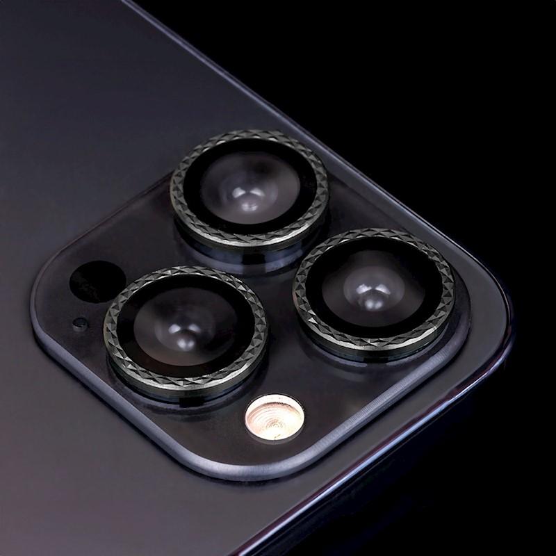 Thumbnail - OEM Brillengläser-Set für iPhone 14 Pro Max 6,7" schwarz Rhombus (3 Stück), Mobilgerät Ersatzteile, Schwarz