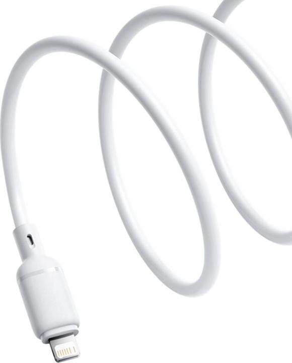 Produktbild Baseus Silky Series Ladekabel USB auf iP 2.4A 2m Weiss (2 m, 12 W)
