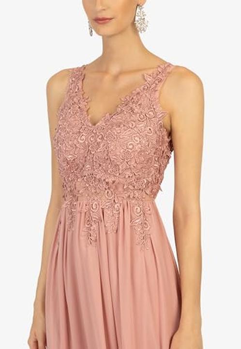 Image du produit Kraimod Robe du soir à fleurs, fermeture éclair, confortable et classique (40)