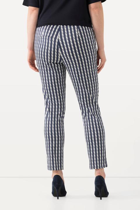 Produktbild Ulla Popken Bengalinhose Sienna, schmales Bein, Elastikbund, Stretch (42)