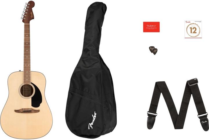 Actual product image Fender California Standard Redondo Pack (Western guitar, Back and sides: Sapele, Bridge: Walnut, Fingerboard: Walnut, Top: laminated spruce)
