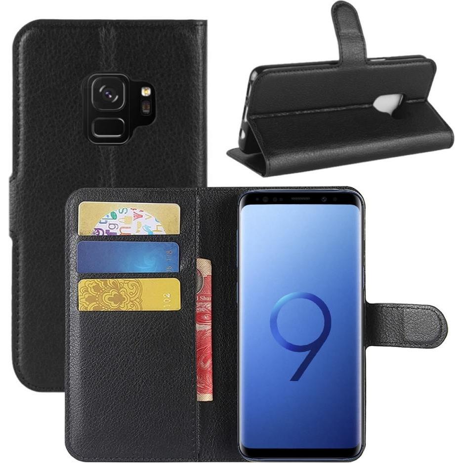 Screenguard Samsung Galaxy S9 Leather Guard Lederhülle (Samsung Galaxy S9), Smartphone Hülle, Schwarz