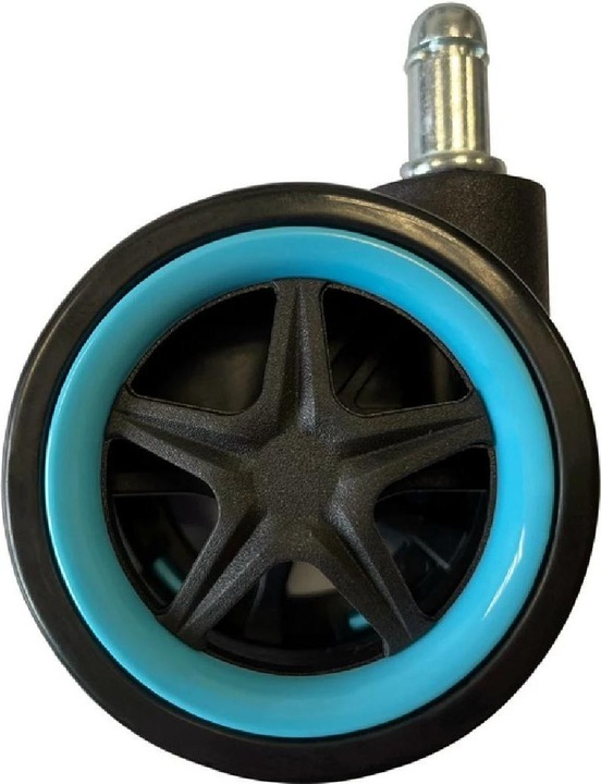 Immagine prodotto LC-Power Ruote LC-CASTERS-DRIFT Set di 5 Ruote blu chiaro