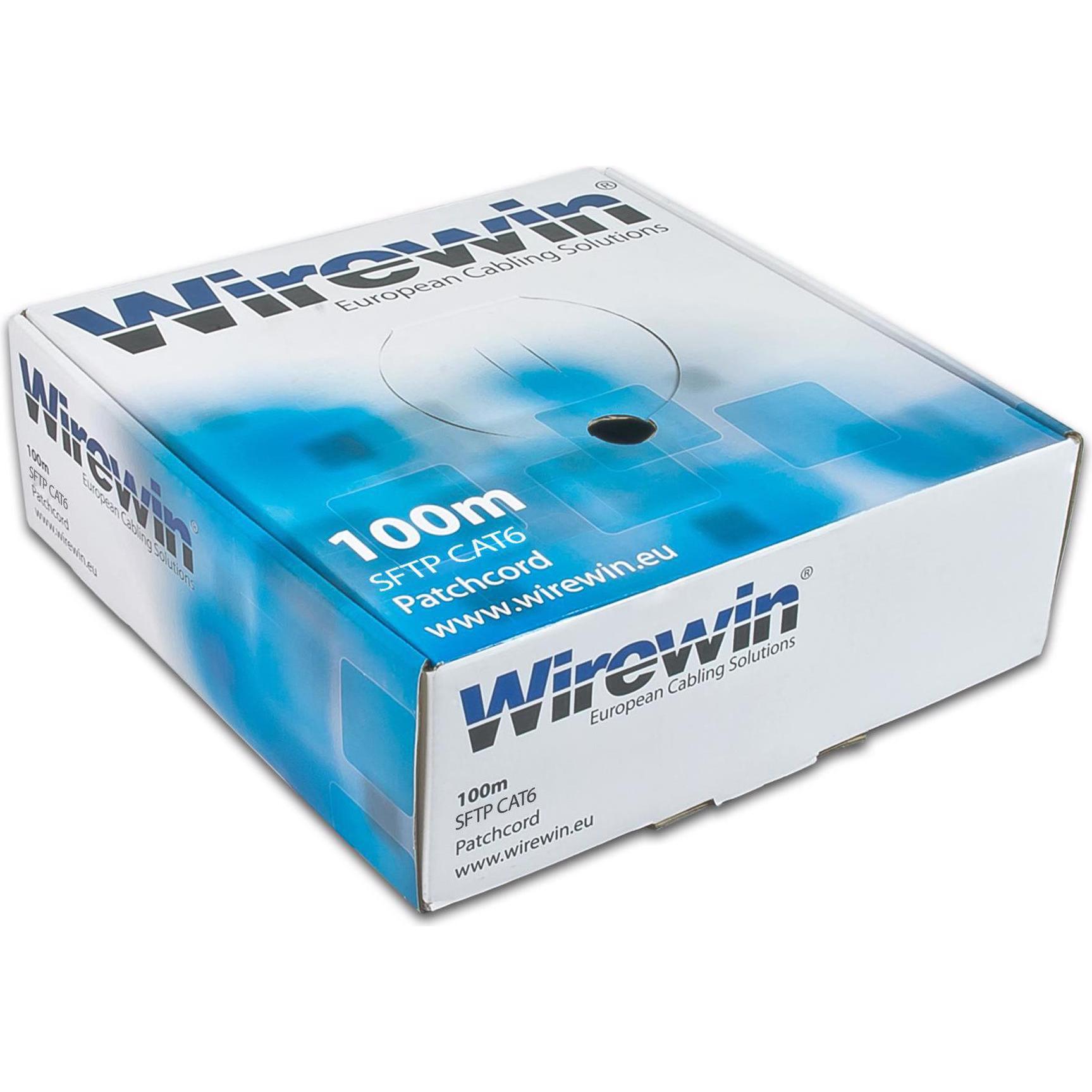 Thumbnail - Wirewin Netzwerkkabel (S/FTP, CAT6, 100 m), Netzwerkkabel