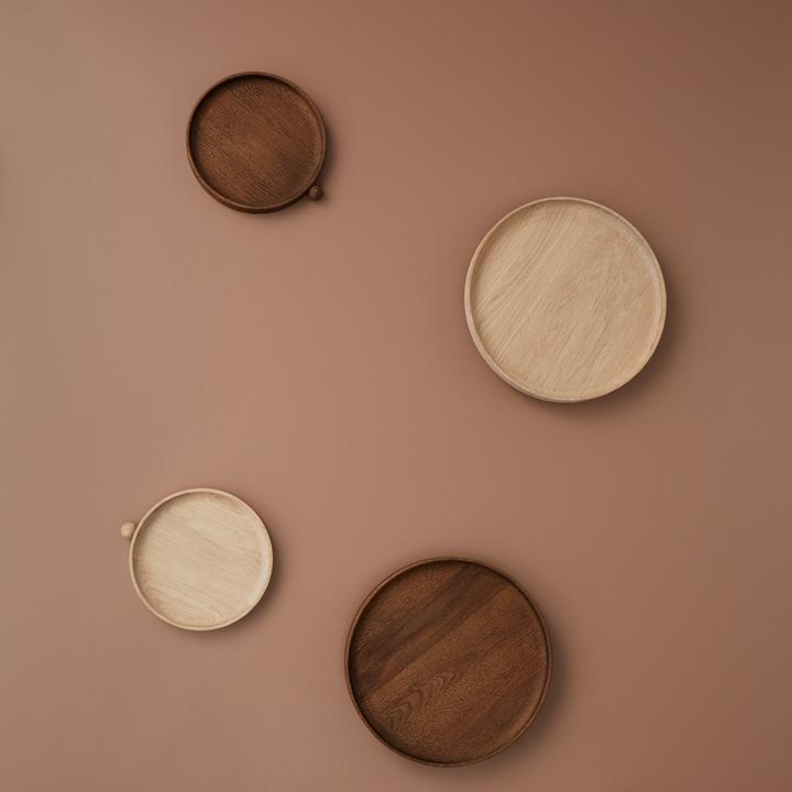 Actual product image OYOY Living Serving tray Inka ø30 x 4.7 cm, Dark brown