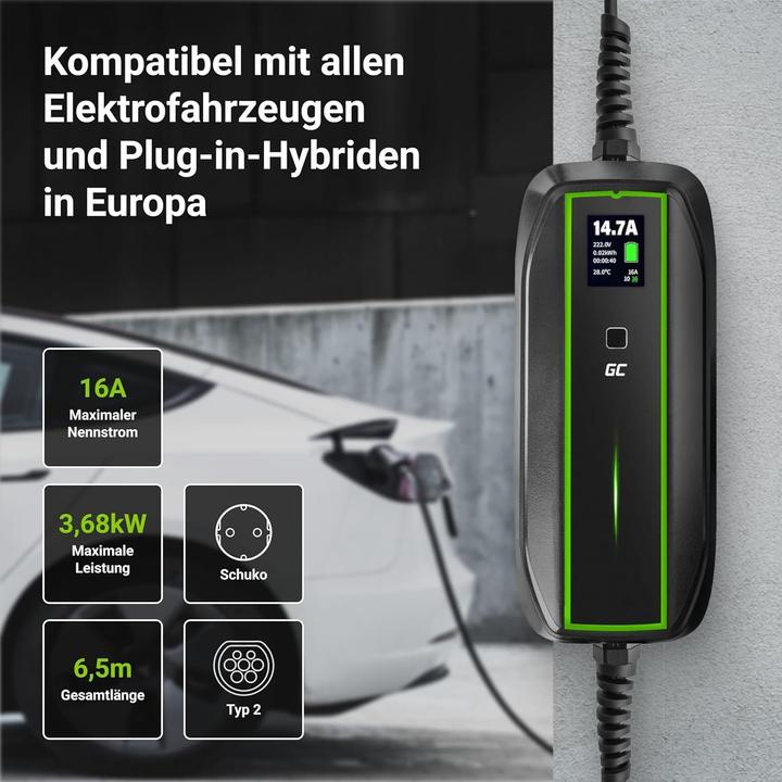 Actual product image GreenCell EV16 (Type 2, 3.60 kW, 16 A)