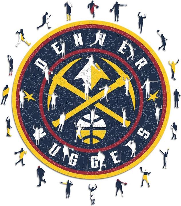Iconic NBA - Denver Nuggets - Logo - Wooden Puzzle Size L (500 pieces) (500 pieces)