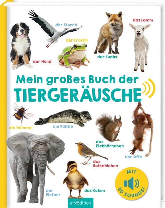 Actual product image Mein grosses Buch der Tiergeräusche (German, Oliver Grieshammer, 2017)
