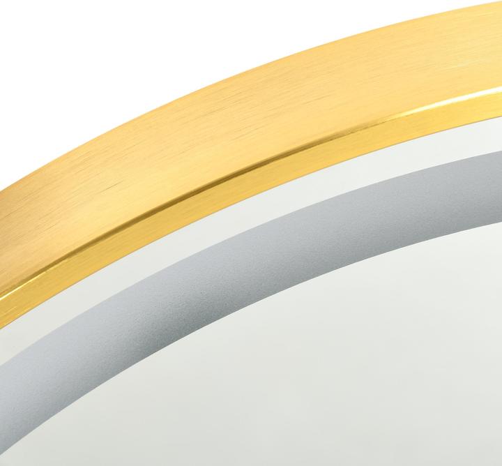 Produktbild Swisshandel24 Wandspiegel mit LED-Leuchte, Dimmbarer Badezimmerspiegel mit Memoryfunktion und Zeitanzeige, IP44, A