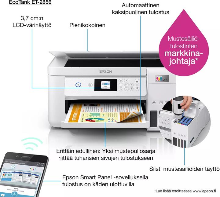 Image du produit Epson EcoTank ET-2856 (Réservoir d'encre, Couleur)
