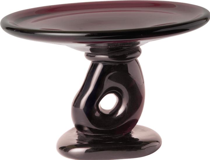 Ferm Living Damo Glass Centrepiece - Ø21 - Dark Grape