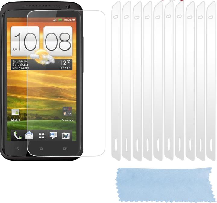 Produktbild Cadorabo 10x Schutzfolie (1 Stück, HTC One, HTC One X, HTC One X+)