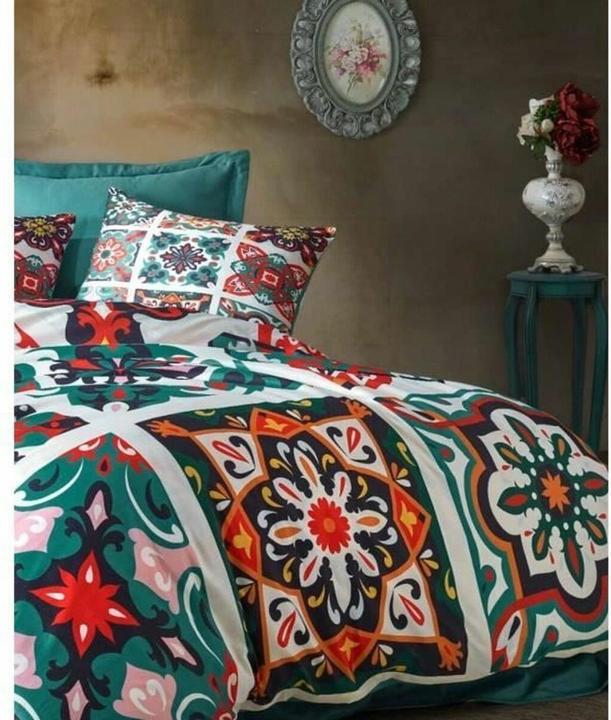 Produktbild BigBuy Bettbezug-Set grün King size 3 Stücke