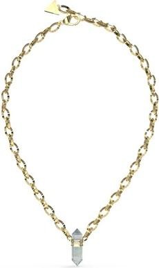 Actual product image Guess Good Vibes Unmissable Gold Plated Necklace JUBN03117JWYGFLT/U