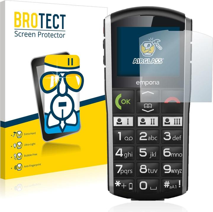 Brotect AirGlass Matte Pellicola Protettiva Opaca Per Emporia Smart 5 - Anti-Riflesso, Durezza 9H, Made In Germany - 3
