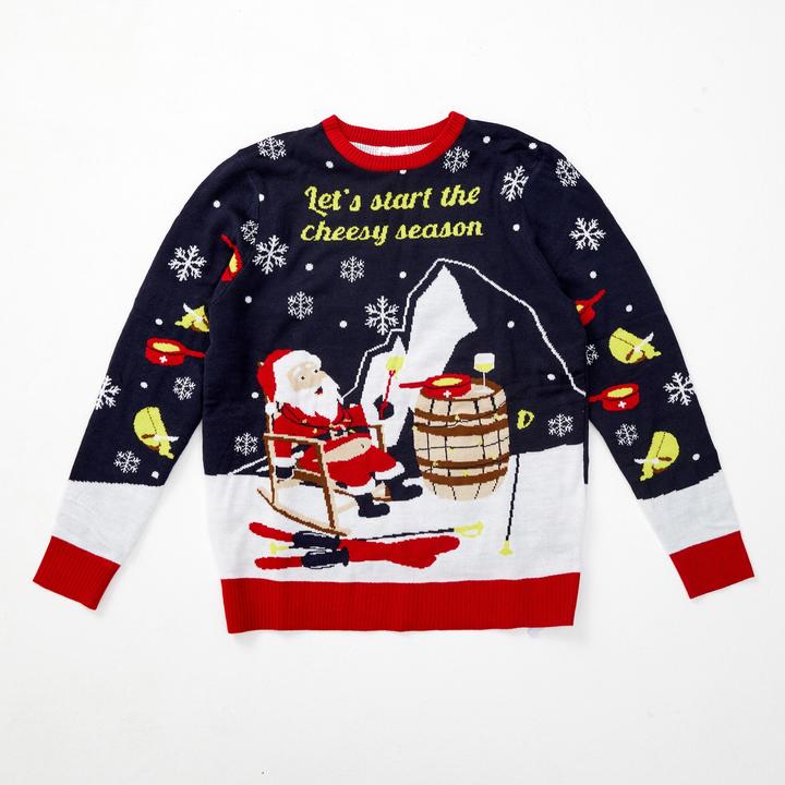 Christmas Sweats Let’s start the cheesy season Swiss Edition LED Sweater