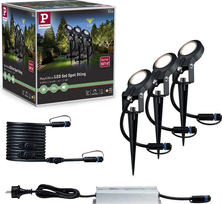 Produktbild Paulmann Outdoor Plug & Shine Sting Starterset (520 lm, IP67)