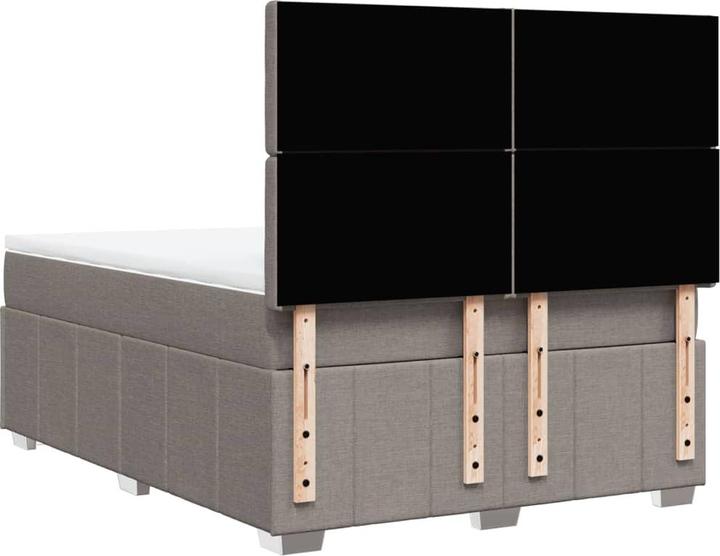 Actual product image vidaXL Bo x springbett mit Matratze 140 x 190 cm Stoff (140 x 190 cm)