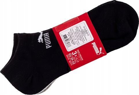 Produktbild Puma Sneaker Invisible Sneaker Boot Socken (3er Pack) - Grau/Weiss/Schwarz, EU-35-38 (35 - 38)