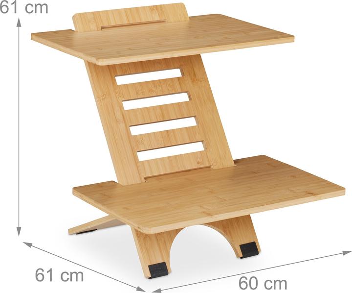 Image du produit Relaxdays Rehausse de bureau debout (60 x 61 x 61 cm)