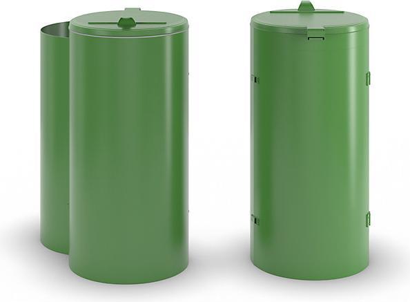 Produktbild kaiserkraft Stahlblech-Abfallsammler für 120-l-Sack (120 l)