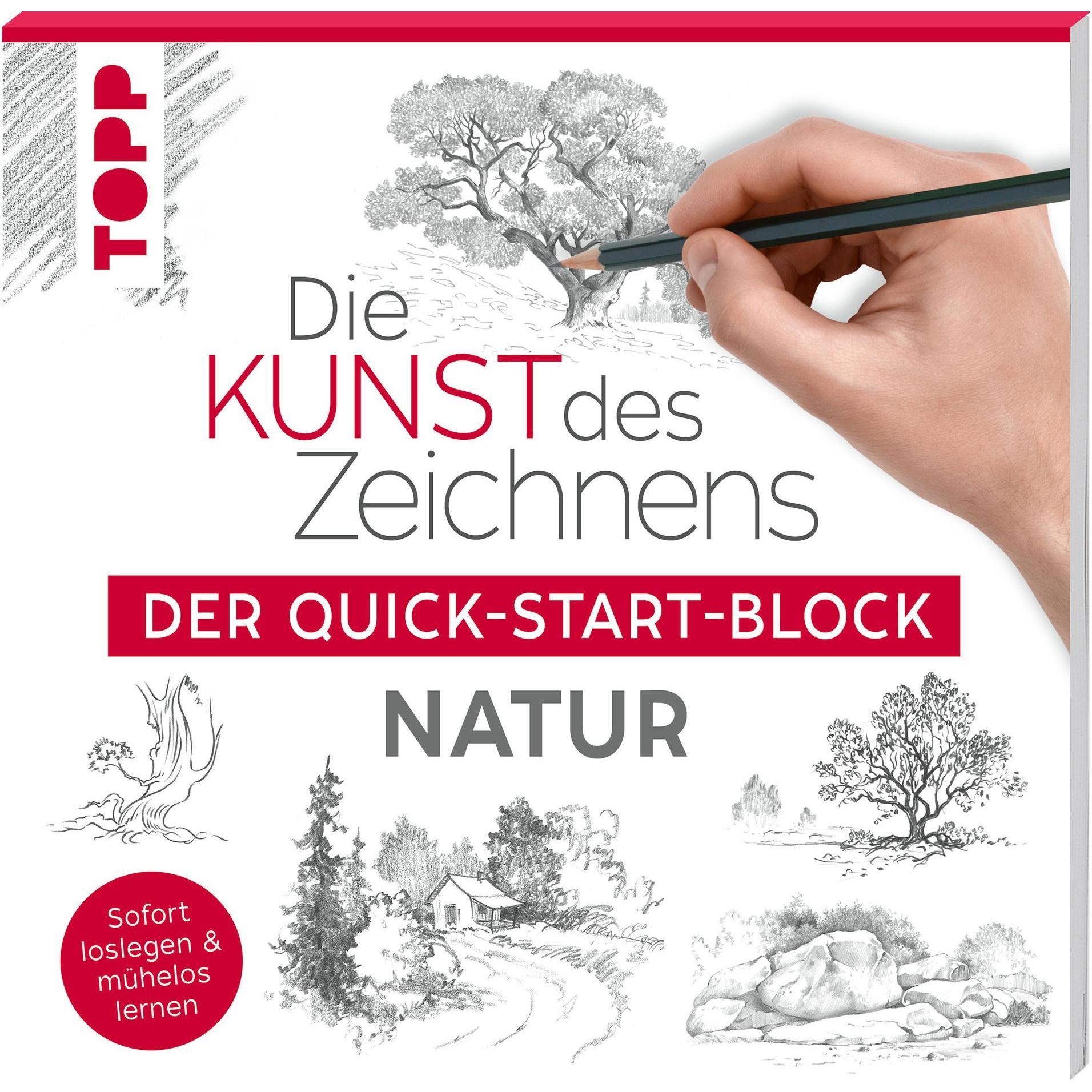 Die Kunst des Zeichnens Natur. Der Quick-Start-Block, Ratgeber von frechverlag