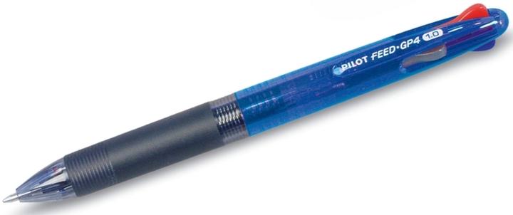 Produktbild Pilot Vierfarb-Kugelschreiber FEED GP4, farbig sortiert (Blau transparent, 1 x)