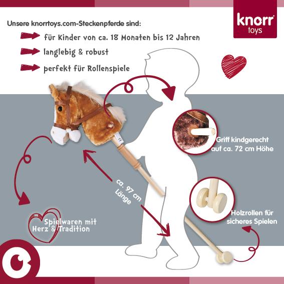 Produktbild Knorrtoys Steckenpferd "Brauny"