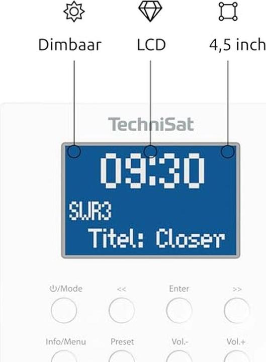 Image du produit TechniSat Radio numérique UP 1 (DAB+ DAB, FM, Bluetooth)
