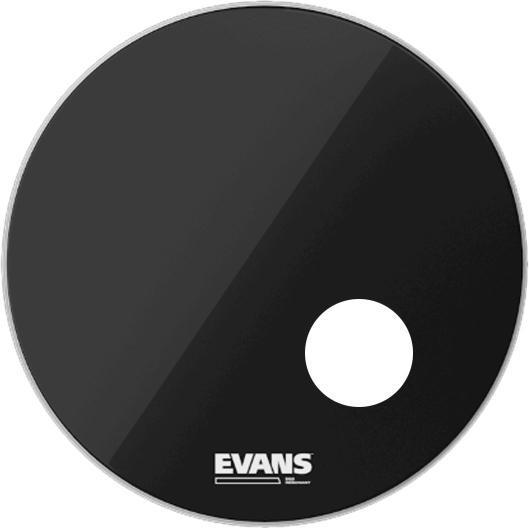 Evans Evvans BD22RB EQ3 Resonanzfell Schwarz 22 Zoll (Schlagzeug), Drumhead, Schwarz