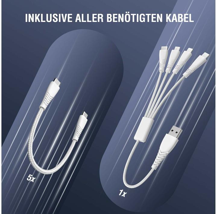 Image du produit 4smarts Ladestation Team 100W 5C/1A inkl. 6 Kabel (100 W)