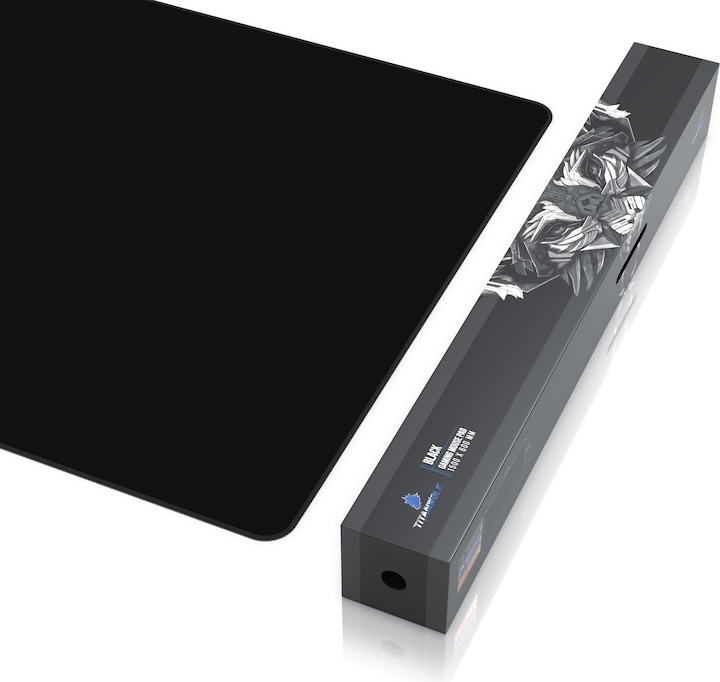 Actual product image Titanwolf Gaming mouse pad, XXXL speed gaming mouse mat, mouse pad extra large surface of 1500 x 600mm, black (XXL)
