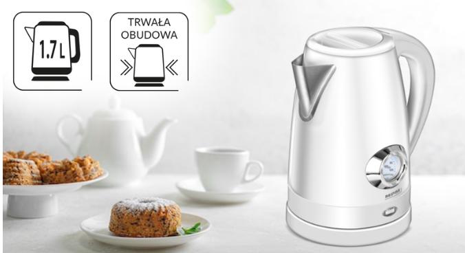 Actual product image MPM Cordless KettleMCZ-108 white 1 7 l (1.70 l)