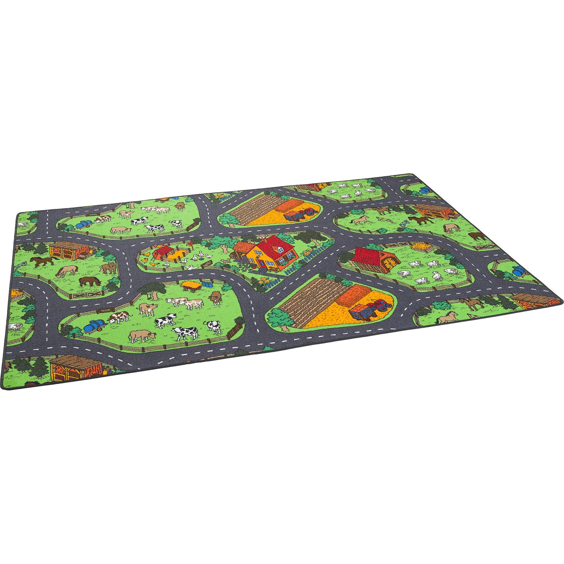 Snapstyle, Spielteppich + Spielmatte, Kinder Spiel Teppich Bauernhof (80 x 320 cm)