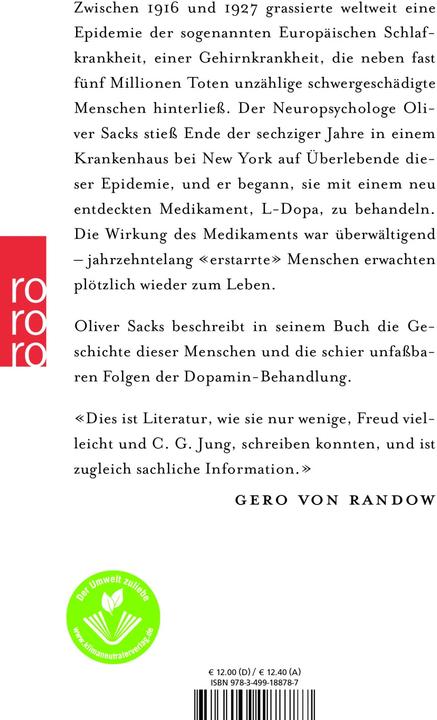 Produktbild Awakenings - Zeit des Erwachens (Deutsch, Oliver Sacks, 1991)