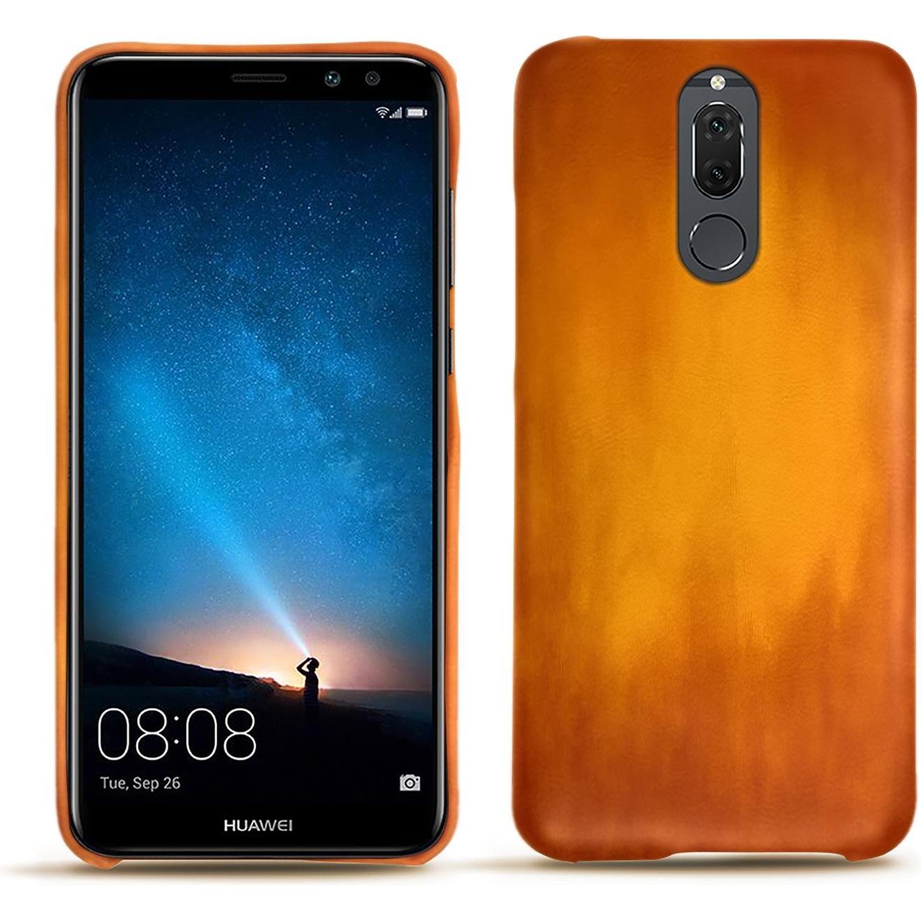 Noreve Lederschutzhülle (Huawei Mate 10 Lite), Smartphone Hülle, Orange