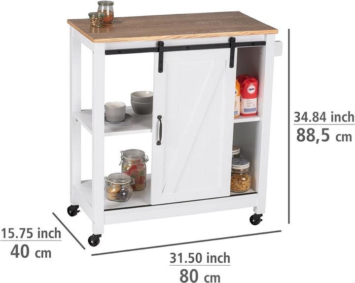 Produktbild Wenko Servierwagen weiss 80,0 x 40,0 x 88,5 cm