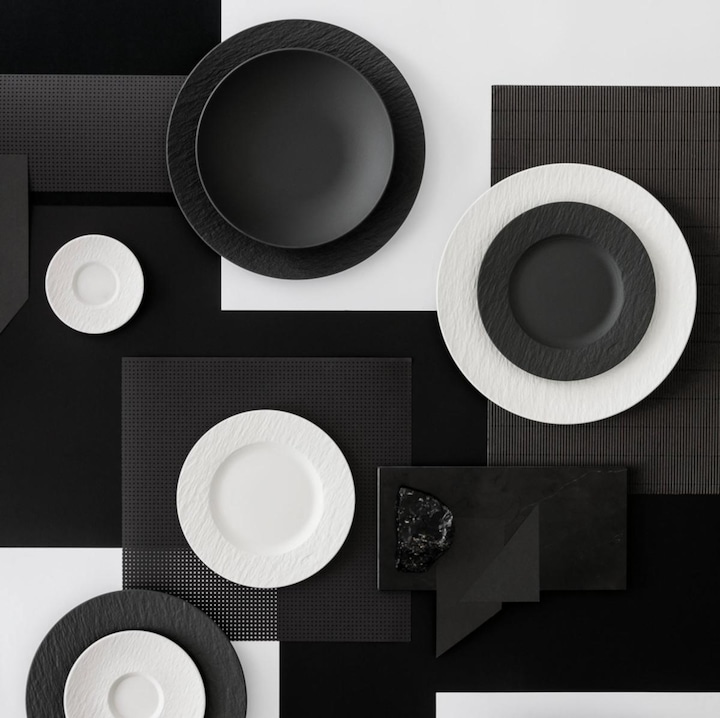 Actual product image Villeroy & Boch Square serving platter/gourmet plate Manufacture Rock blanc