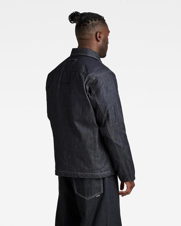 Immagine prodotto G-Star Giaccone denim imbottito con collo piatto, tasche e chiusura a bottoni nascosta (S)