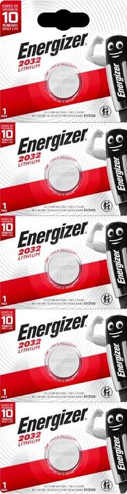 Image du produit Energizer CR2032 - 5 piles bouton (5 pcs, CR2032, 235 mAh)