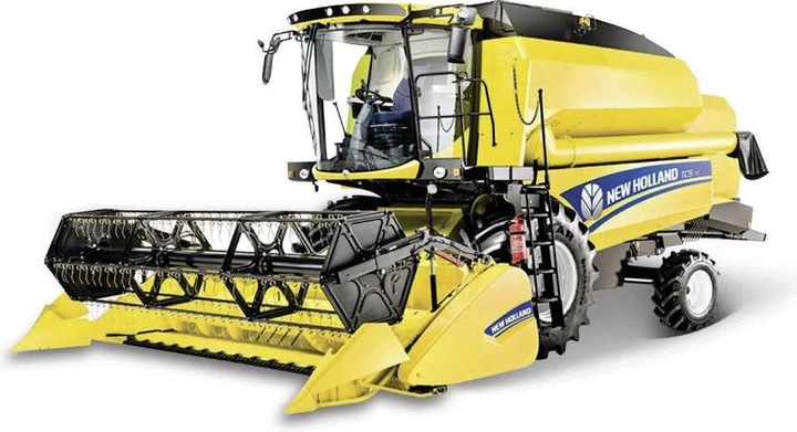 Actual product image Bburago Farmland New Holland combine harvester for grain
