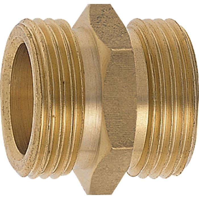 Geka, Schlauchanschluss + Schlauchverbinder, Gewindenippel Messing Aussengewinde 3/4 ″