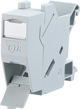 Produktbild Metz Connect BTR 10x E-DAT modul REG 8(8) IP20 unbestueckt zur Montage auf Hutschiene TH35 1TE >18mm lichtgrau...