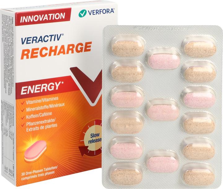 Image du produit Veractiv Recharge3 Comprimés triphasés 30 pcs (30 pièce(s), Cachets, 63 g)