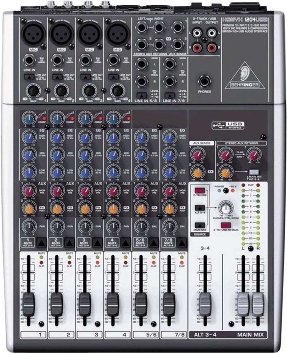 Actual product image Behringer Xenyx 1204USB (Studio- and Livemixer)