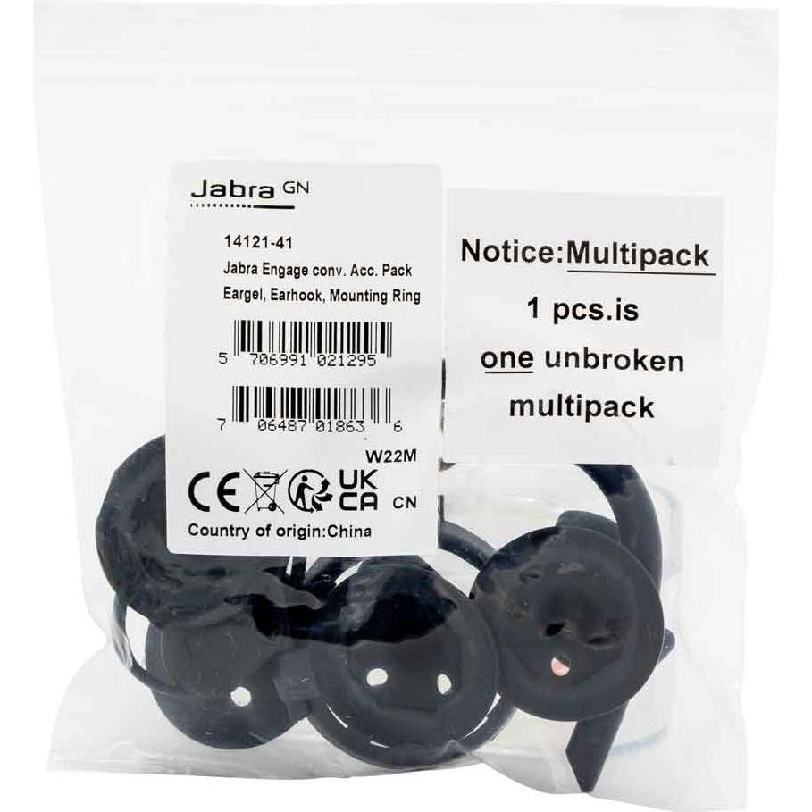 Cuscinetti Auricolari Di Ricambio Jabra Originali Per Engage 65/75 Stereo (2 Pezzi) - Nero