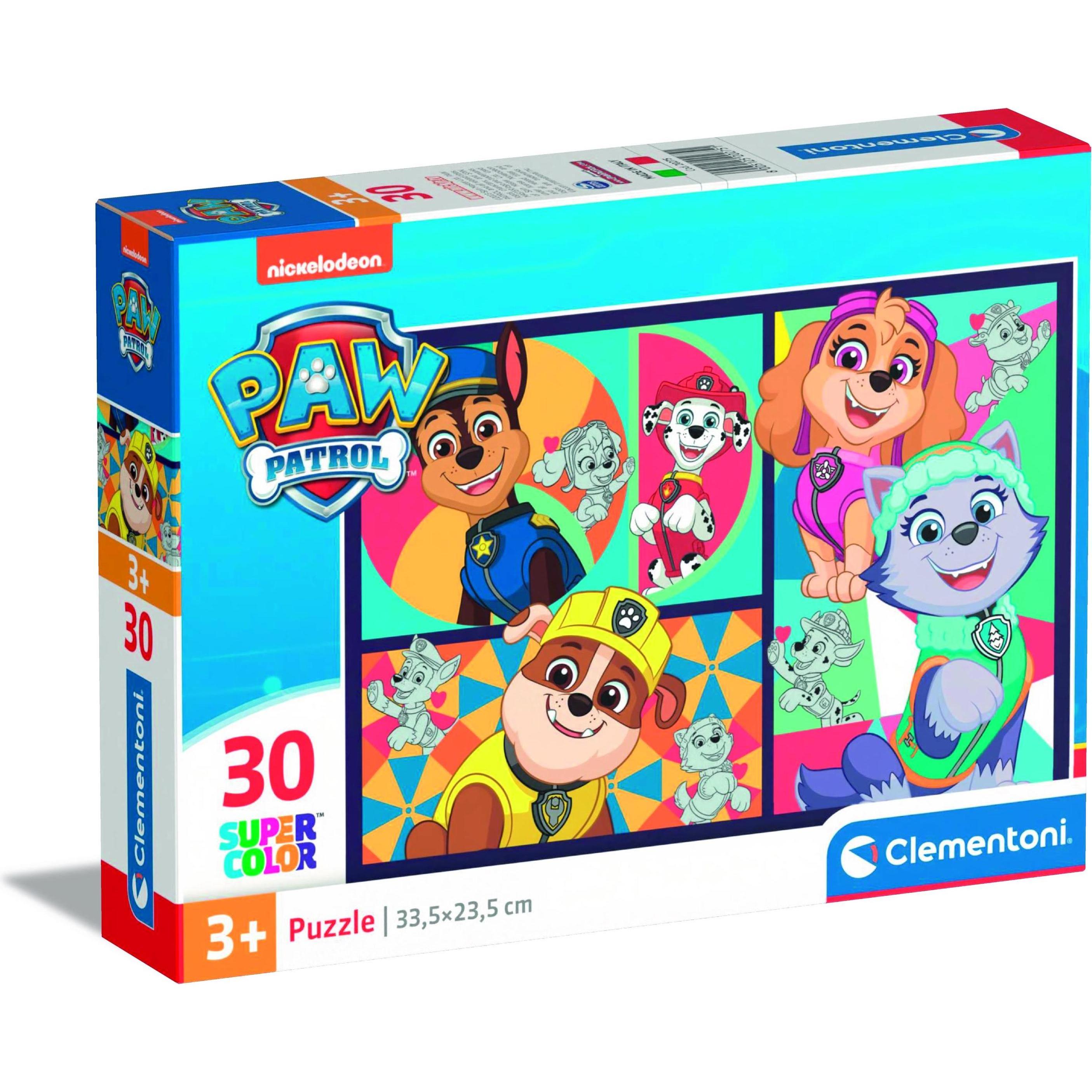 Clementoni CLE-Puzzle 30 SuperKolor Psi Patrol 20275 (30 Teile)