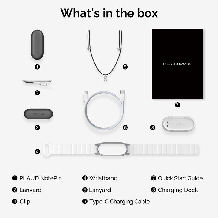 Produktbild Plaud NotePin (64 GB)