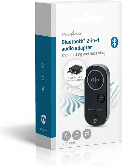 Image du produit Nedis Bluetooth® Transceiver | Anschlüsse – Eingang: USB-C™ Buchse | Anschlüsse – Ausgang: 3.5 mm | (Emetteur & Récepteur)